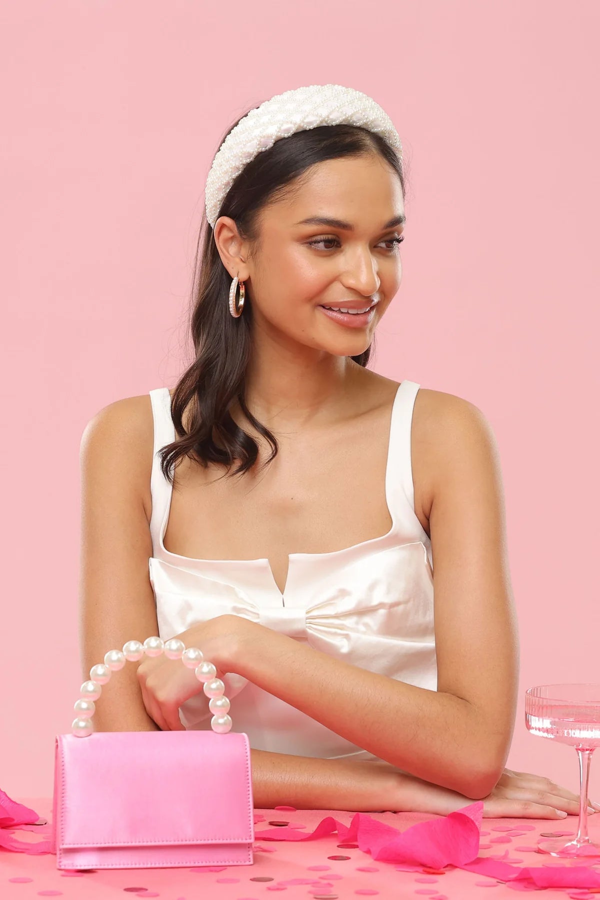 Morgan & Taylor Valencia Headband - White