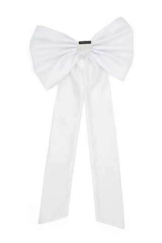 Morgan & Taylor Carmen Oversized Bow - White