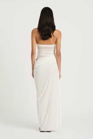 Benni Florence Maxi Dress - White Flower