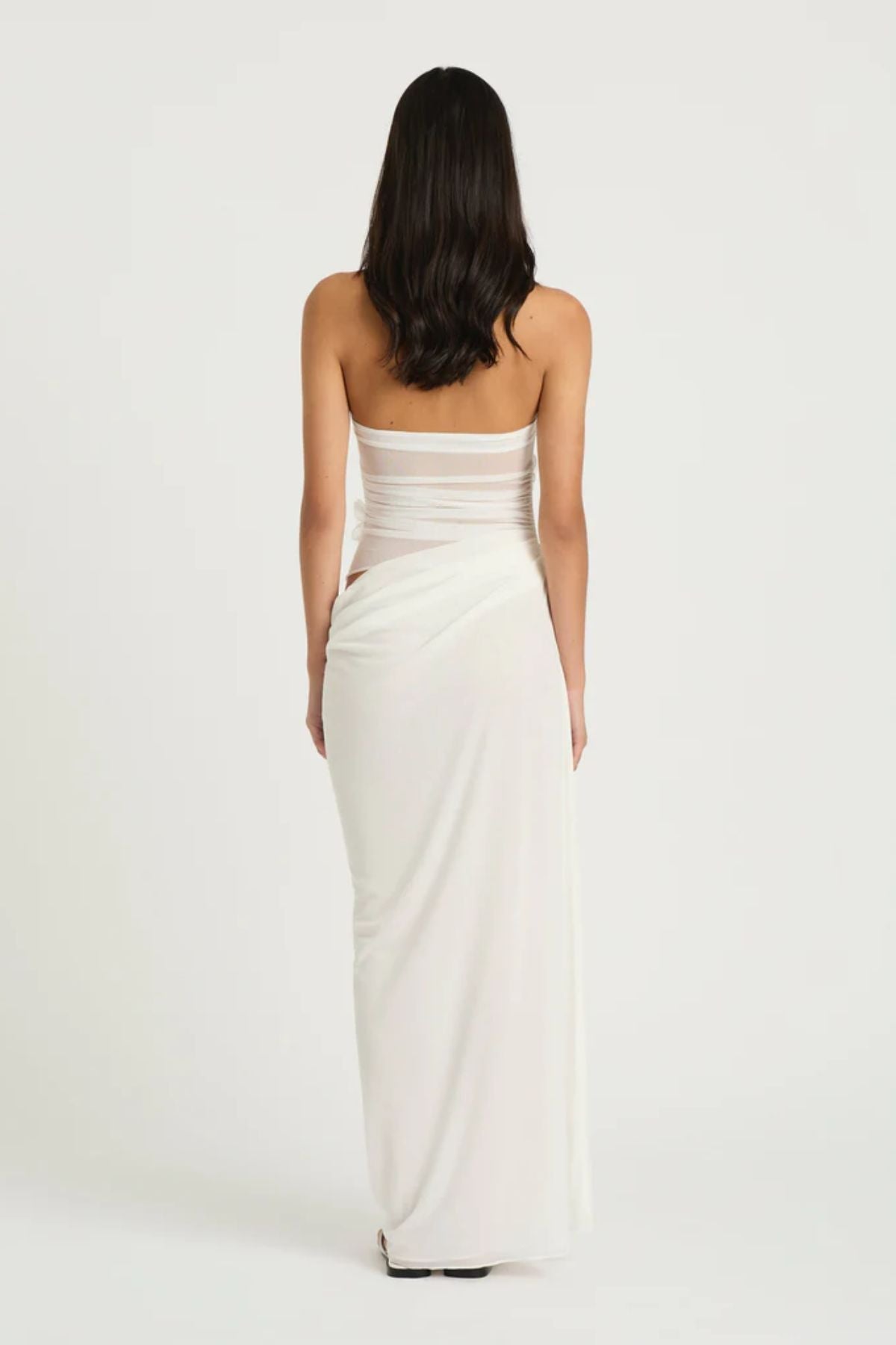 Benni Florence Maxi Dress - White Flower