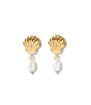 Love Her Isabelle Pearl Earrings - Gold