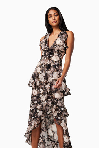 Elliatt Contribution Dress - Black White