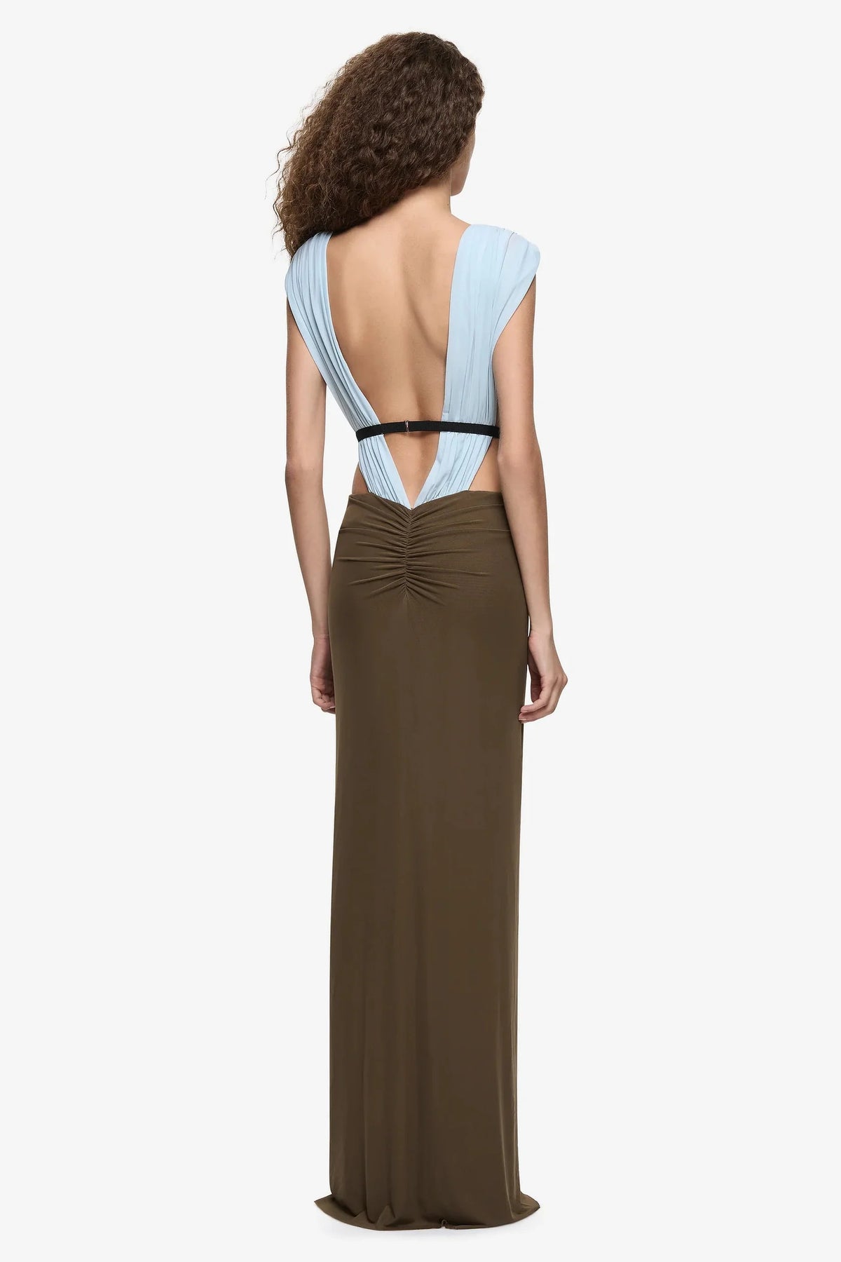 Bec & Bridge Anaya V Maxi Dress - Mist/Latte/Black