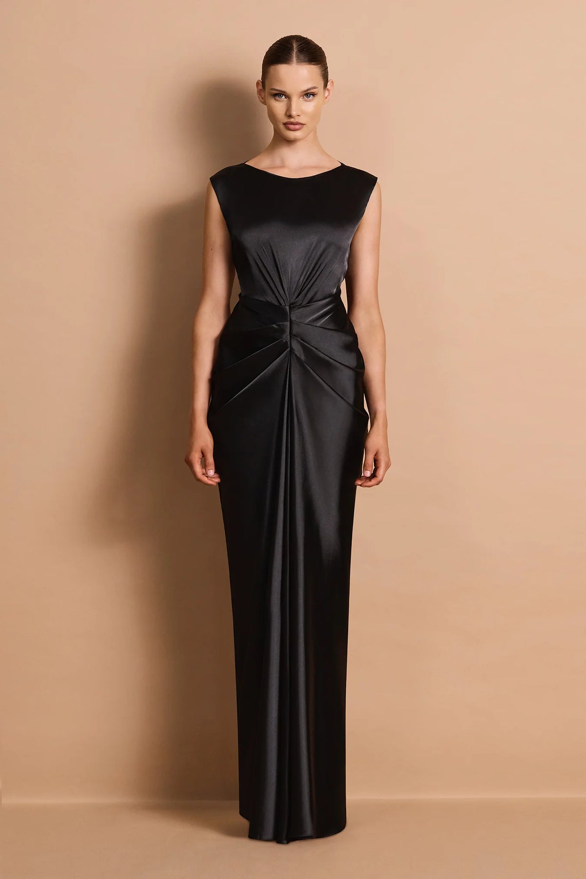 Nookie Harlow High Neck Maxi Dress - Black
