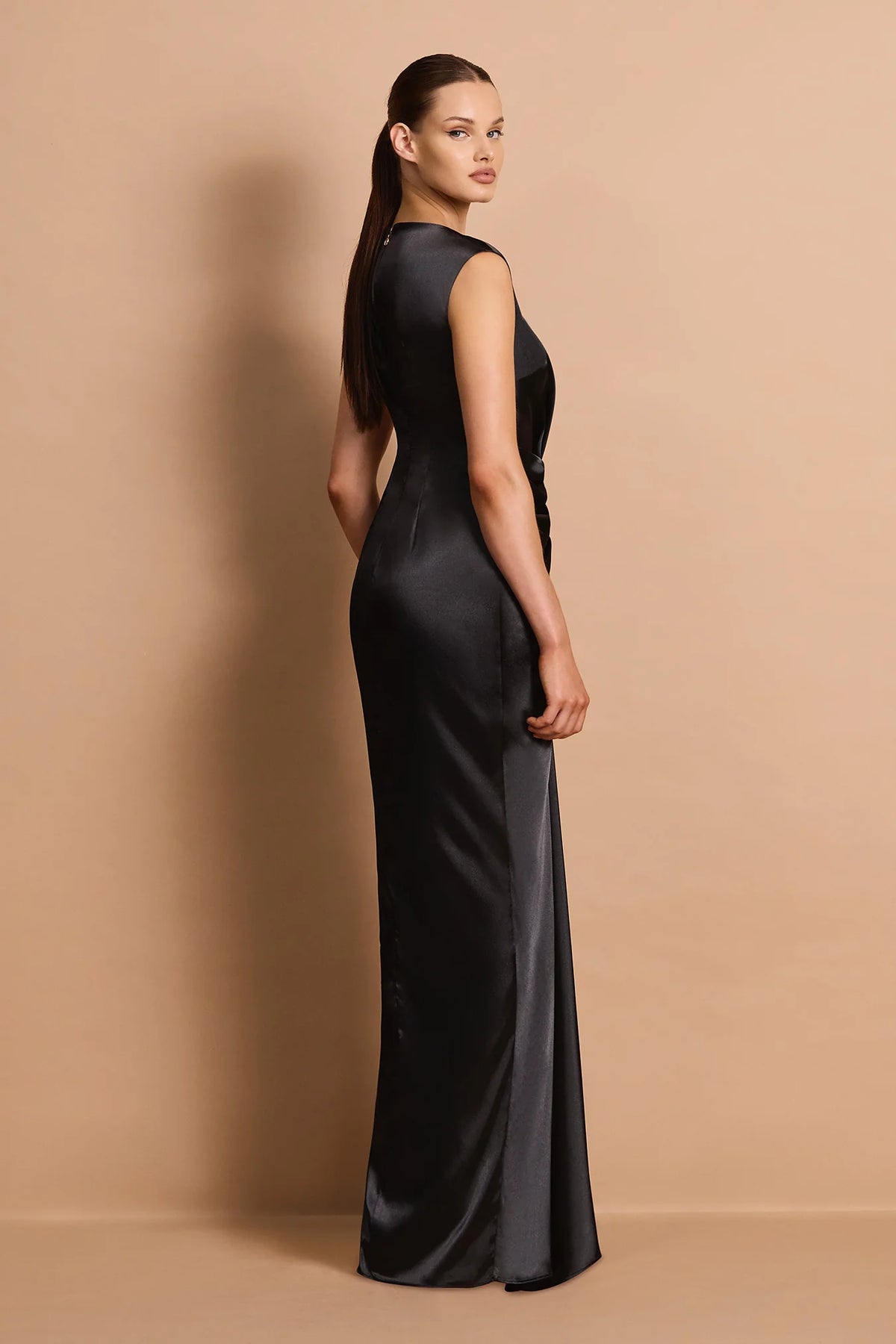 Nookie Harlow High Neck Maxi Dress - Black