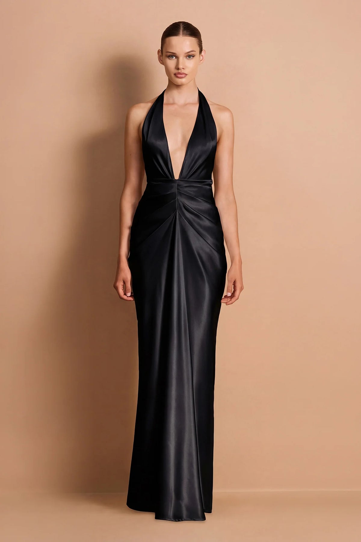 Nookie Harlow Plunge Gown - Black