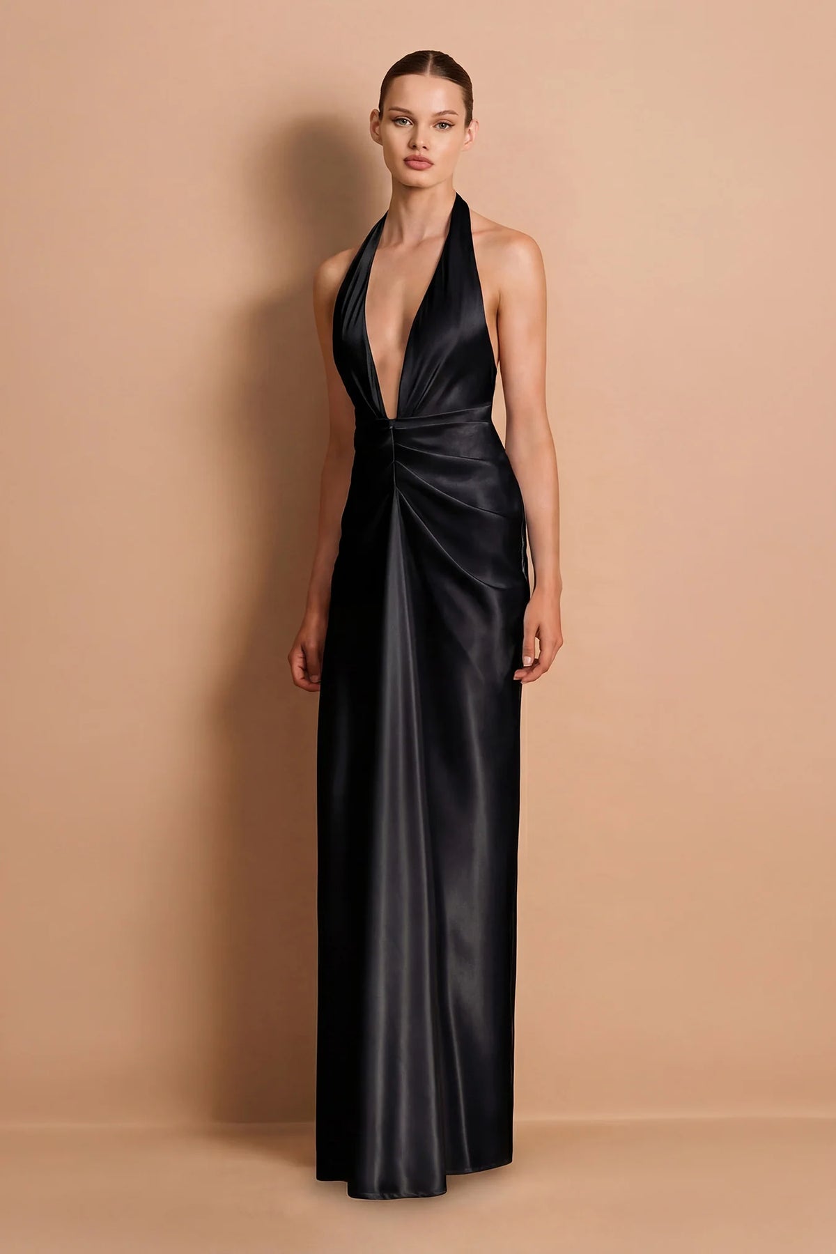 Nookie Harlow Plunge Gown - Black