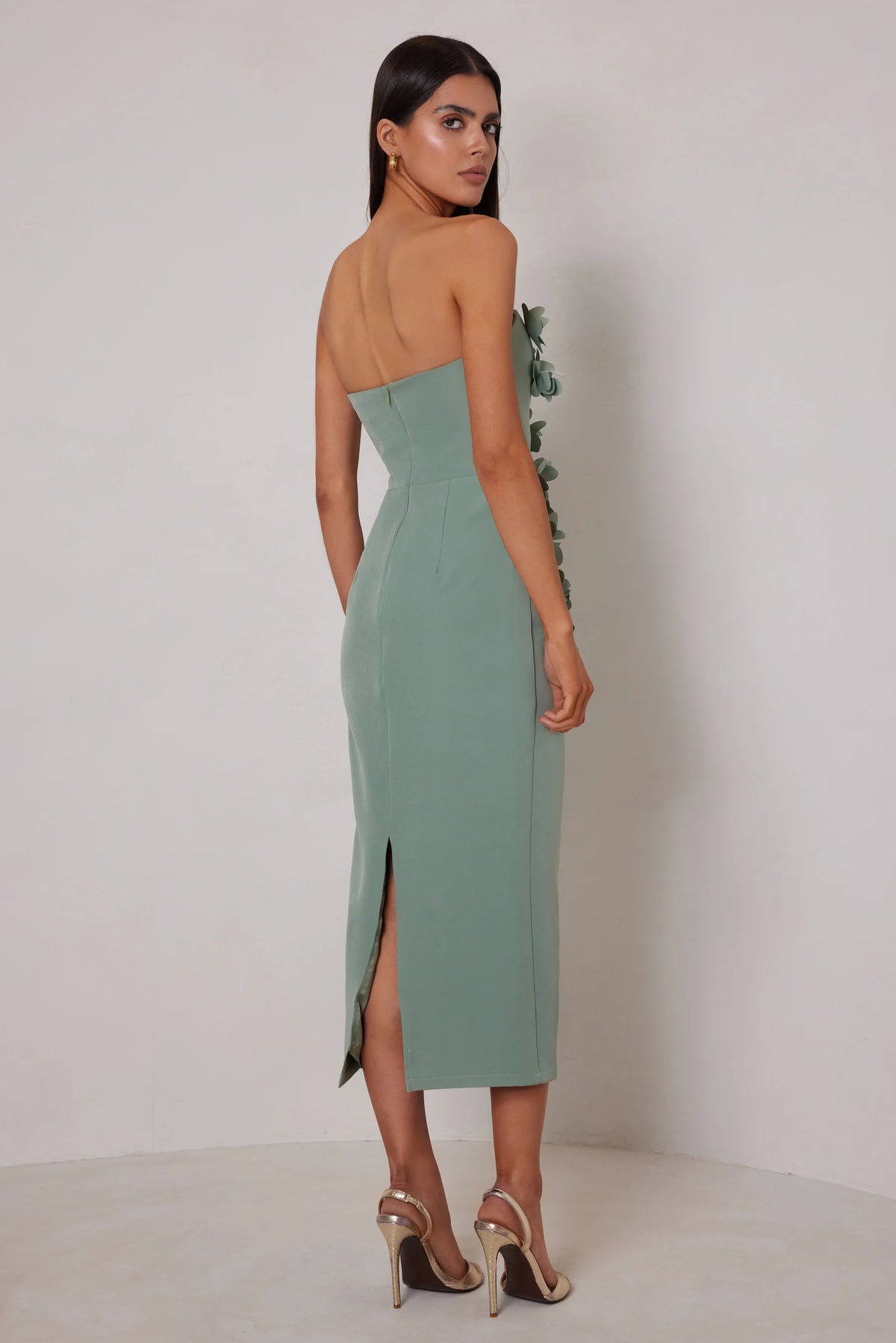 Elle Zeitoune Halle Dress - Sage Green
