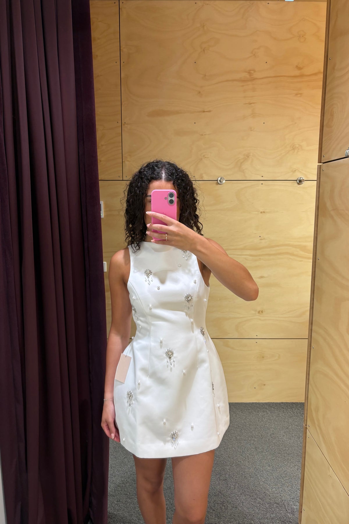 Odd Muse The Ultimate Muse Crystal Mini Dress - White