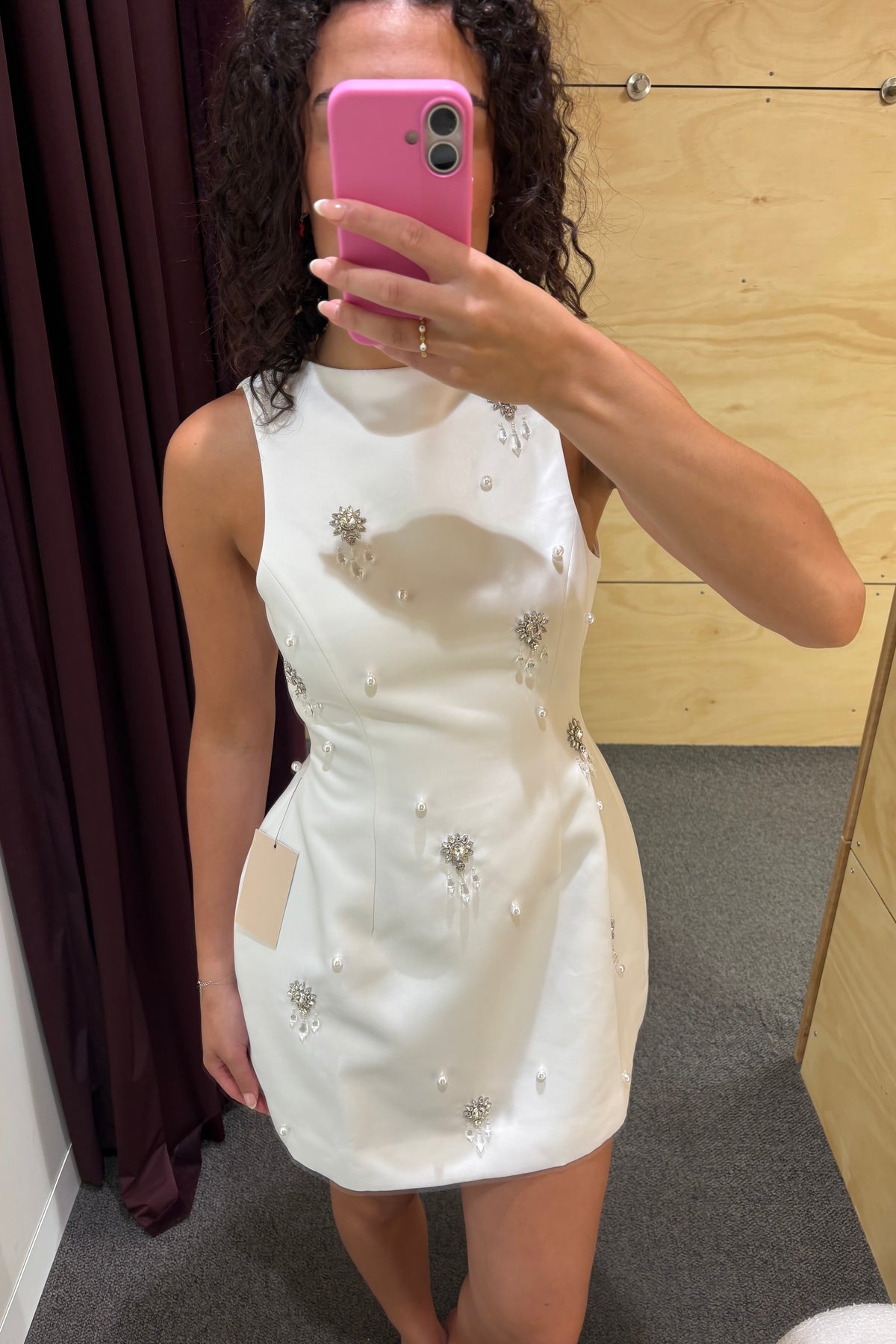 Odd Muse The Ultimate Muse Crystal Mini Dress - White