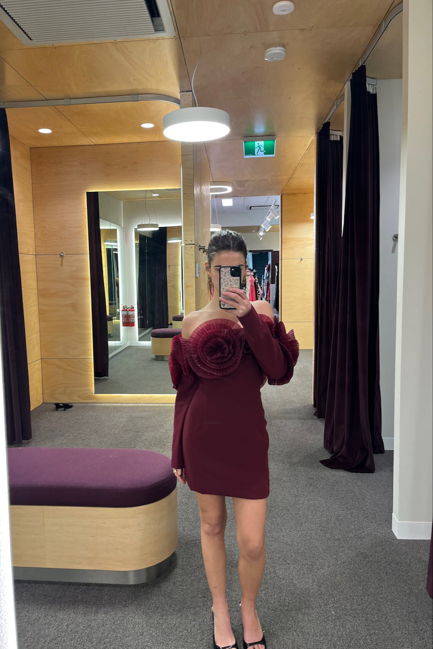 Sonya Siia Mini Dress - Merlot