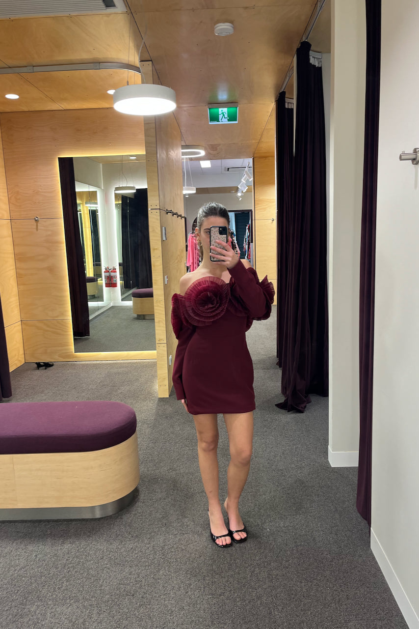 Sonya Siia Mini Dress - Merlot