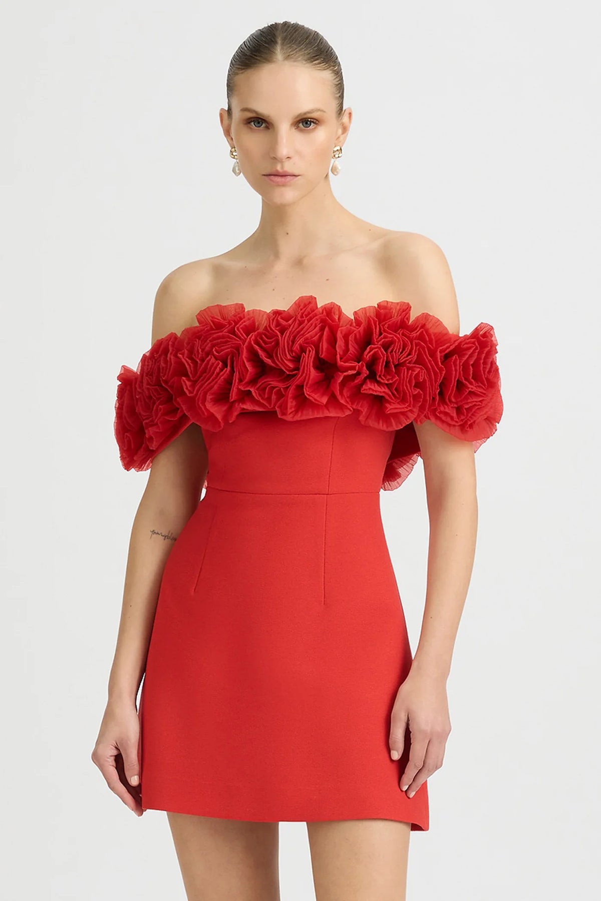 Sonya Nahla Mini Dress - Sorrento Red