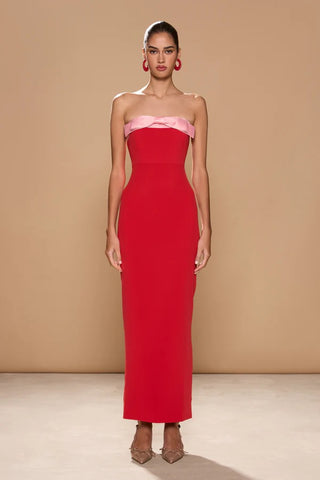 Sonya Ivrea Ribbion Dress - Lola Red