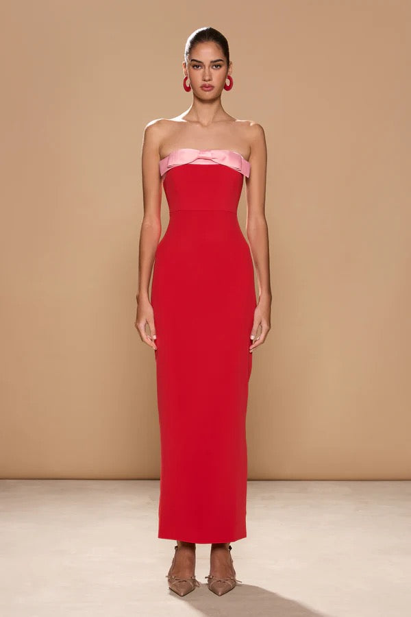 Sonya Ivrea Ribbion Dress - Lola Red
