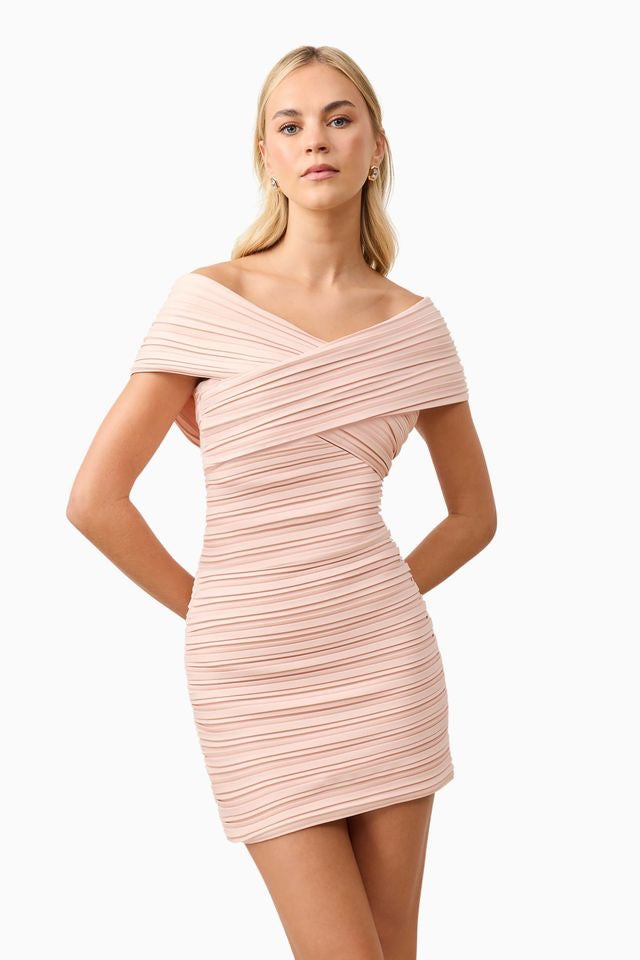Elliatt Ava Strapless Mini Dress - Soft Pink