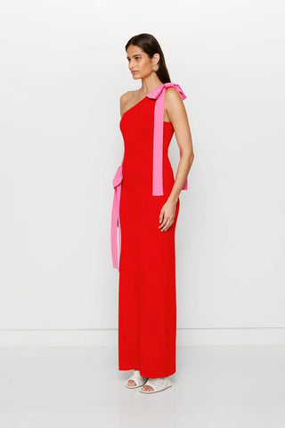 The Wolf Gang Tacha Maxi Dress - Cherry