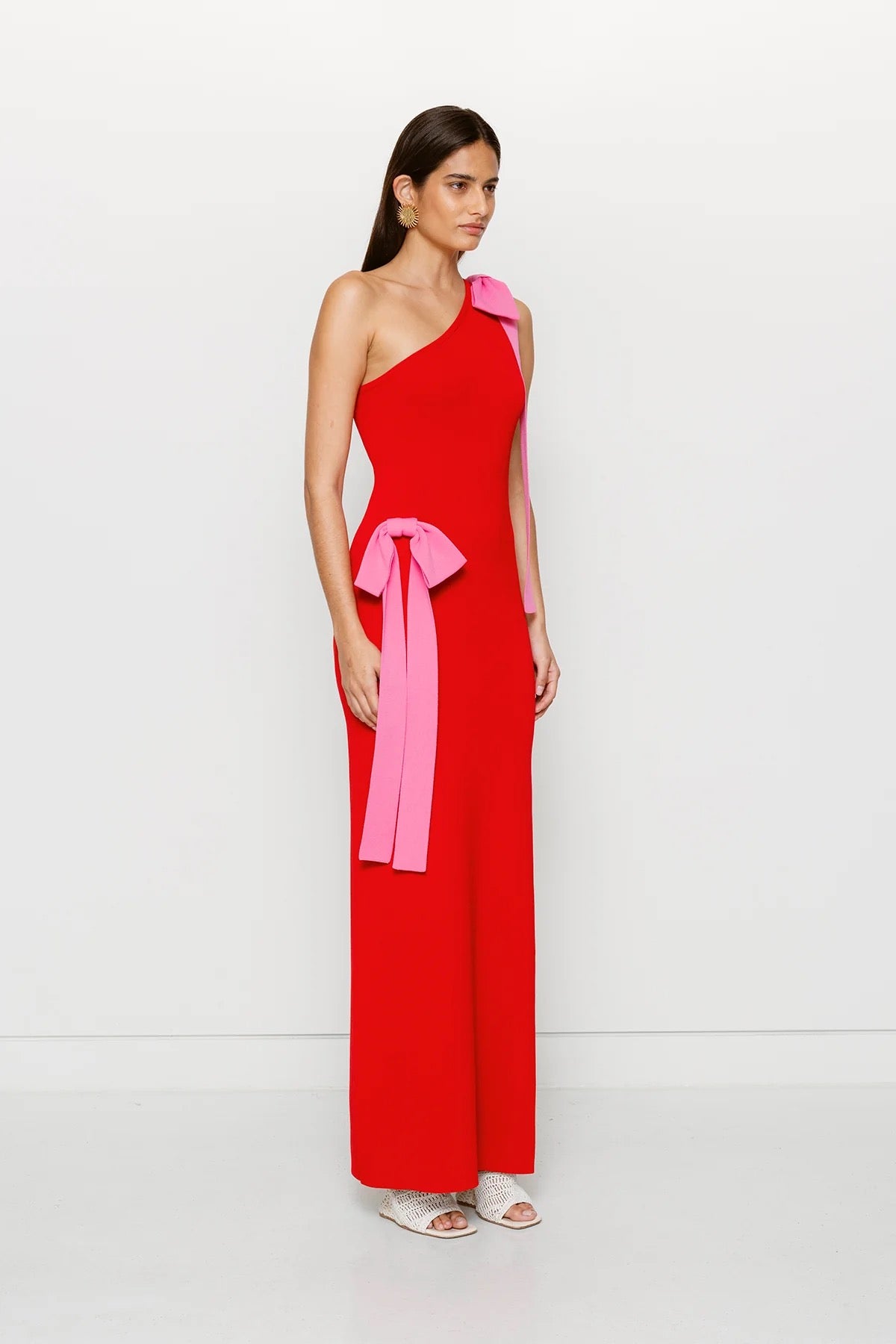 The Wolf Gang Tacha Maxi Dress - Cherry