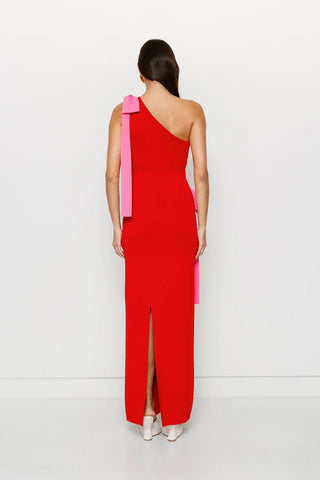 The Wolf Gang Tacha Maxi Dress - Cherry