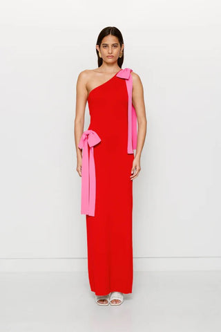 The Wolf Gang Tacha Maxi Dress - Cherry