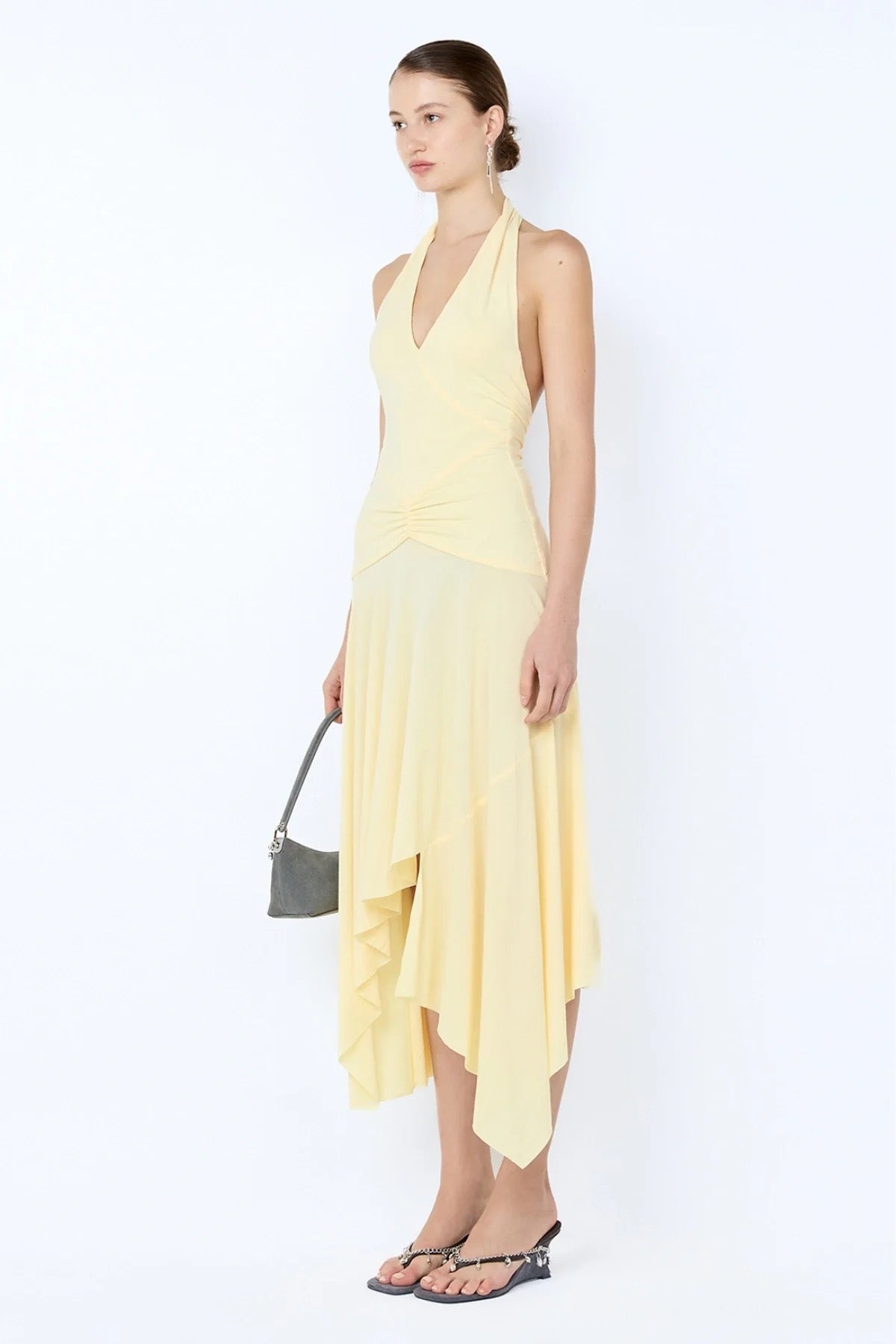 Bec & Bridge Nessie Halter Dress - Ice Yellow