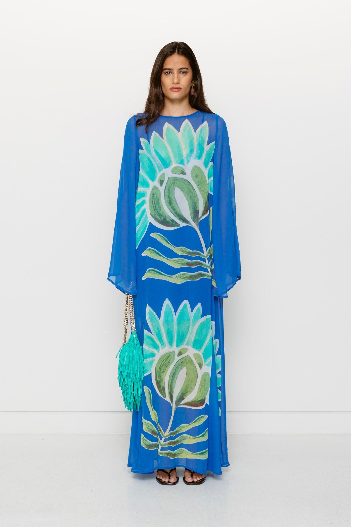 The Wolf Gang Solsana Long Sleeve Dress - Fern