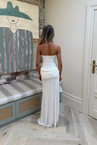 Sneaky Link Bianca Strapless Maxi Dress - White