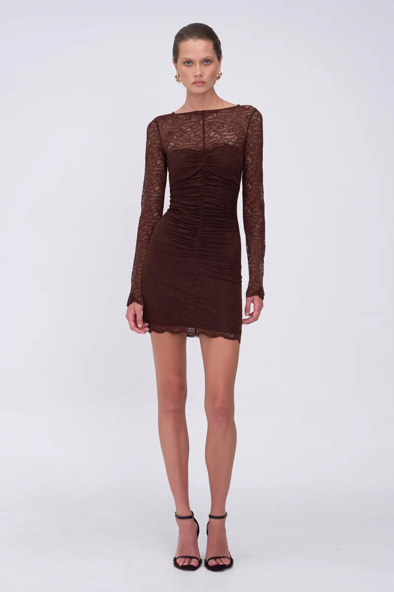 Suboo Paris Mini Dress - Espresso