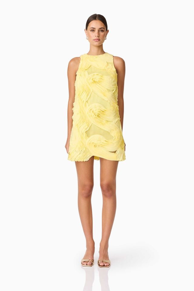 Elliatt Asher Mini Shift Dress - Yellow
