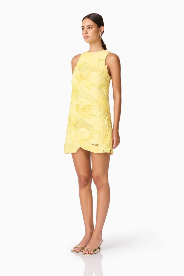 Elliatt Asher Mini Shift Dress - Yellow