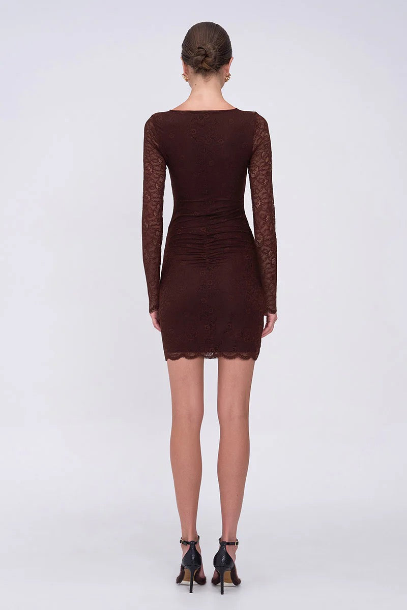 Suboo Paris Mini Dress - Espresso