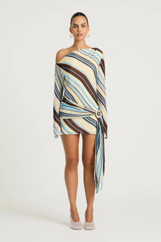 Benni Elise Mini Dress - Ocean Stripe
