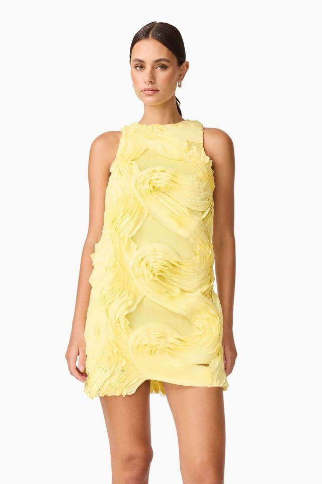 Elliatt Asher Mini Shift Dress - Yellow