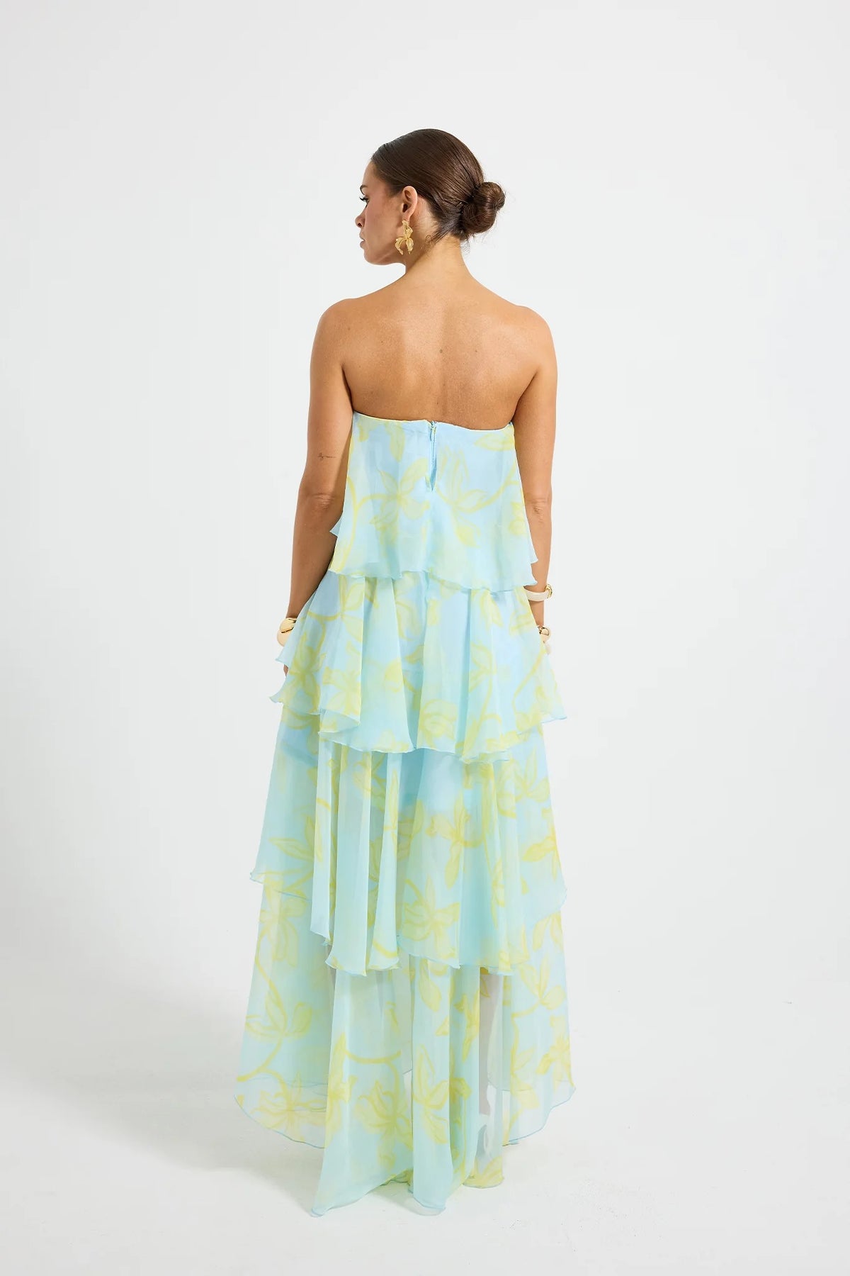 Pasduchas Jasmin Tiered Maxi Dress - Ocean Honey