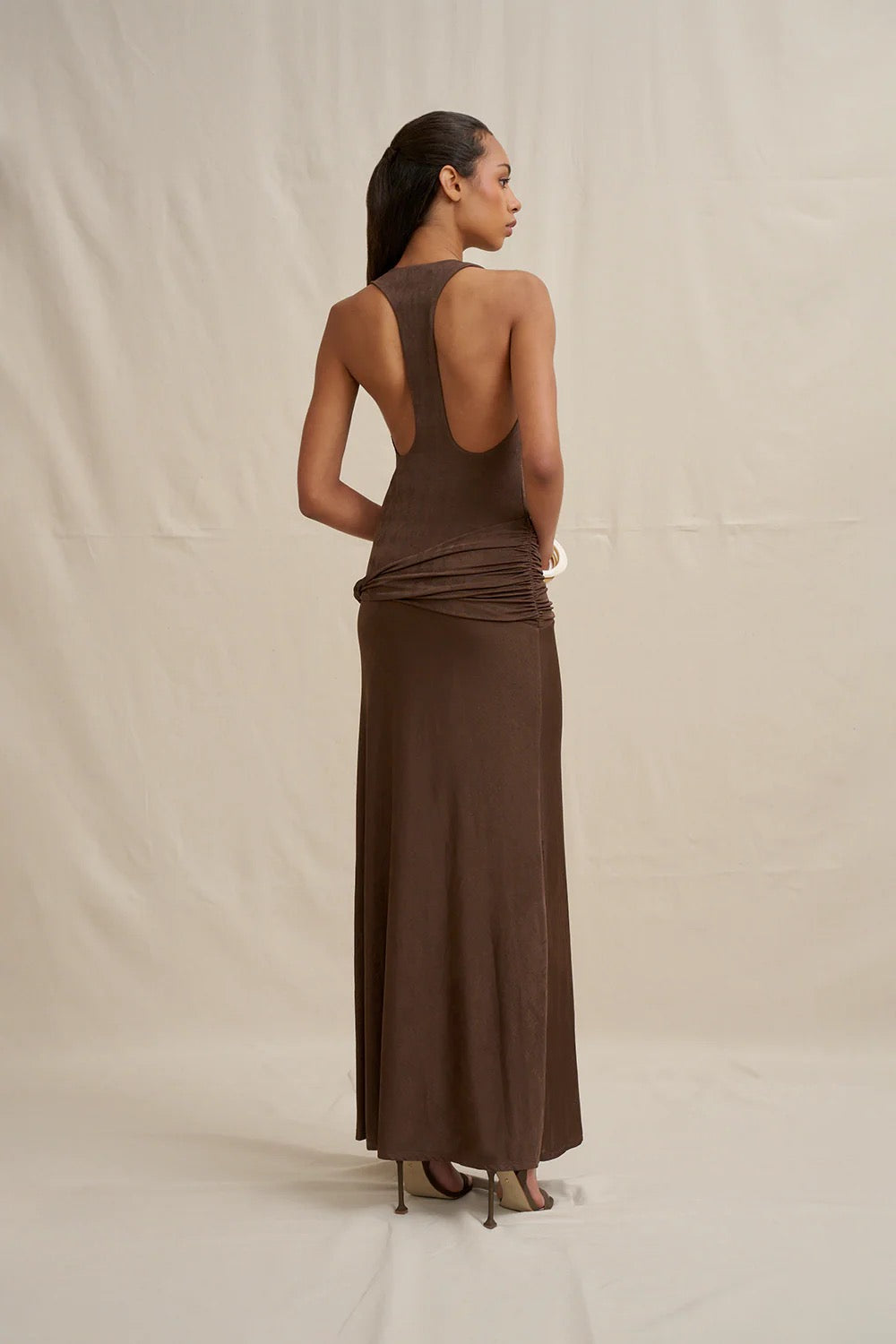 By Johnny Vienna Racerback Dress - Brown