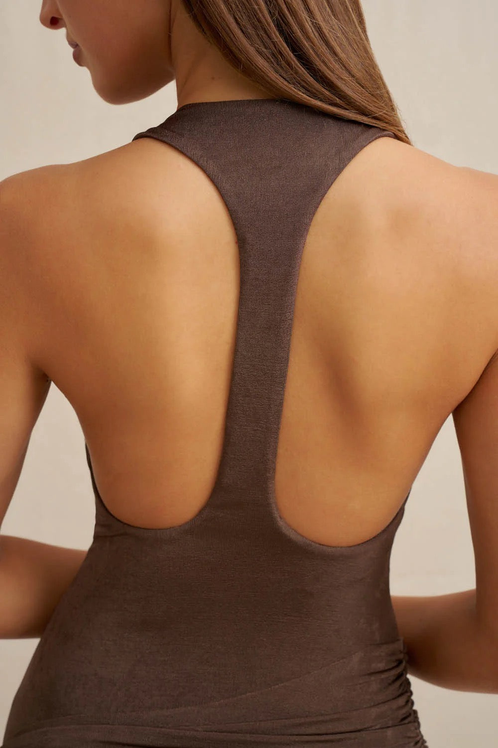 By Johnny Vienna Racerback Dress - Brown