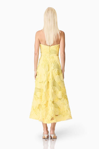 Elliatt Asher Midi Dress - Yellow