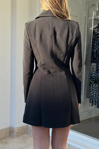 Odd Muse The Ultimate Muse Structured Button Dress - Black