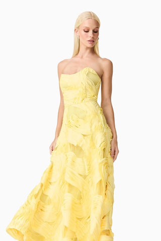 Elliatt Asher Midi Dress - Yellow
