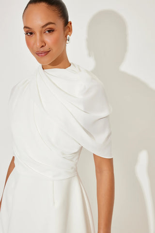Odd Muse The Ultimate Muse Gathered Mini Dress - White