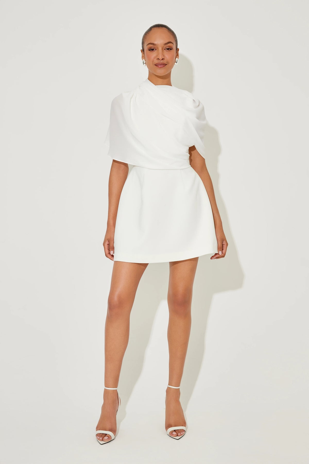 Odd Muse The Ultimate Muse Gathered Mini Dress - White