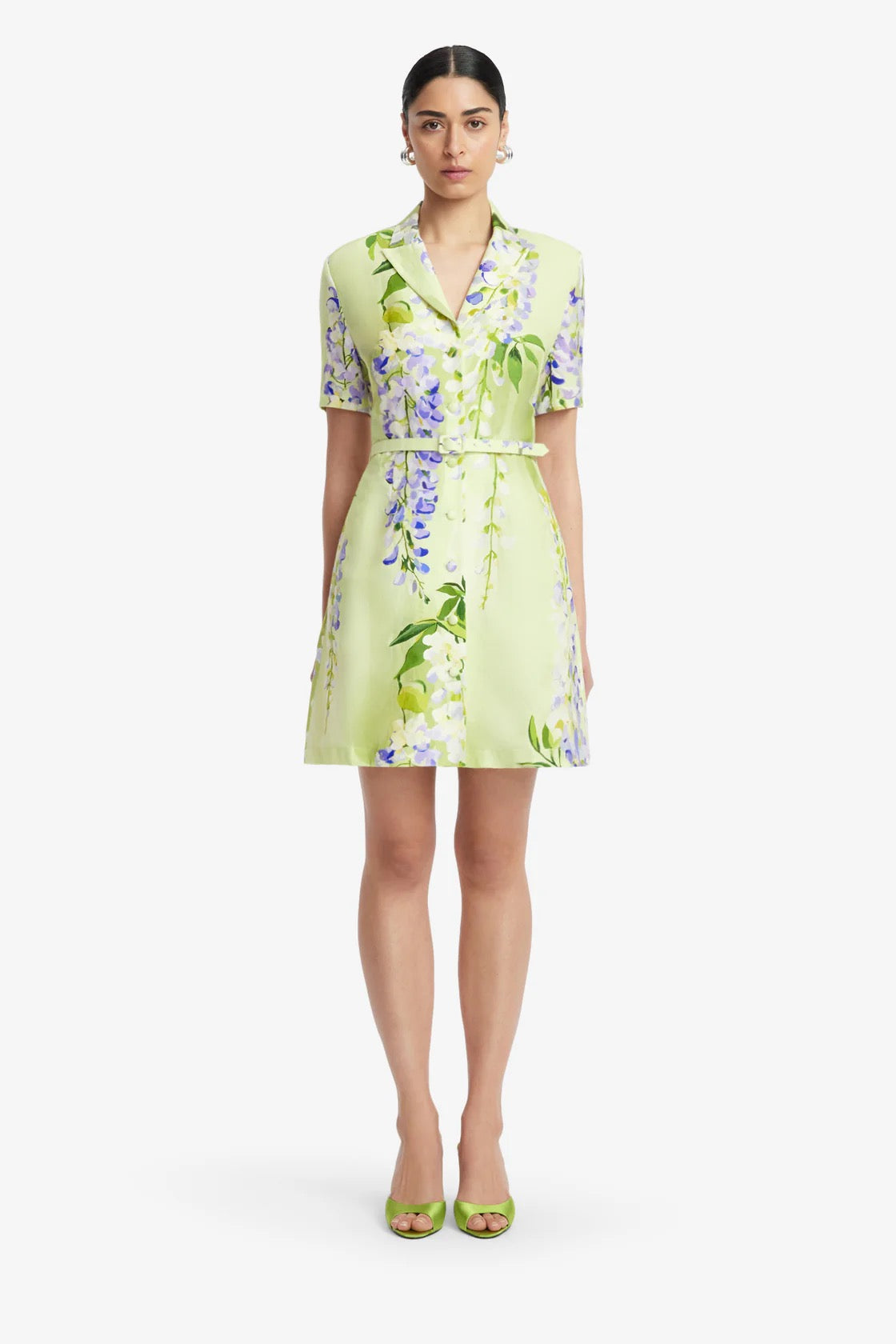 Leo Lin Brigitte Mini Dress - Wisteria Print