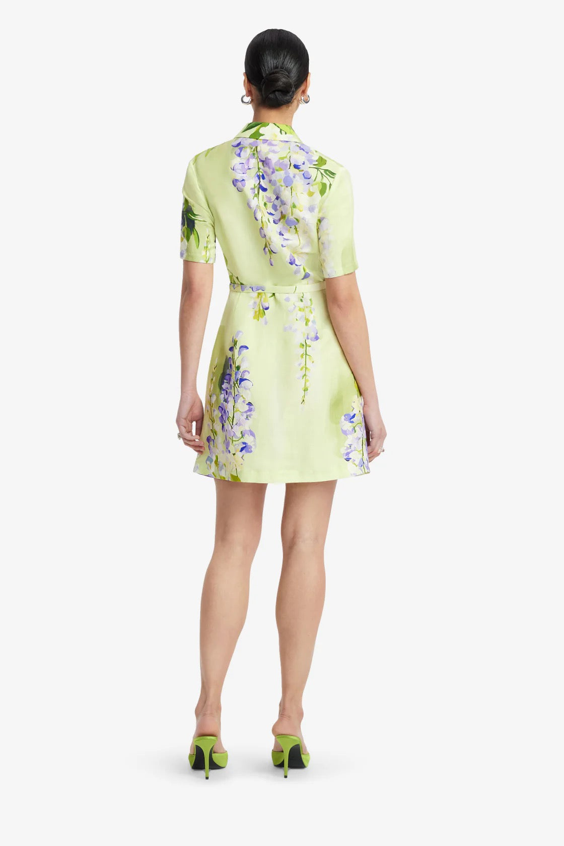 Leo Lin Brigitte Mini Dress - Wisteria Print