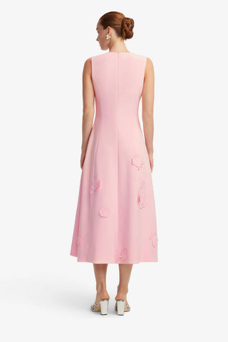 Leo Lin Cleo Appliqué Sleeveless Midi Dress - Blush Pink