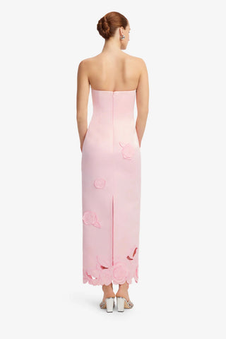 Leo Lin Rayna Appliqué Bustier Maxi Dress - Blush Pink