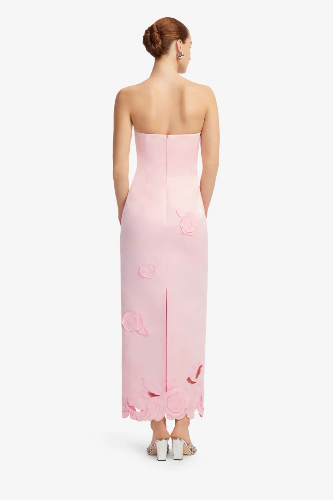Leo Lin Rayna Appliqué Bustier Maxi Dress - Blush Pink