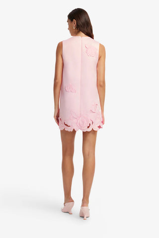 Leo Lin Yvonne Applique Mini Dress - Blush Pink