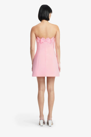 Leo Lin Roselle Applique Bustier Mini Dress - Blush Pink