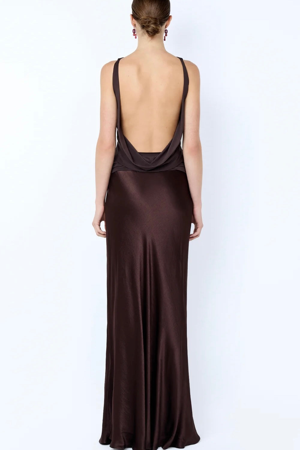 Bec & Bridge Mirabelle Cowl Maxi Dress - Dark Chocolate