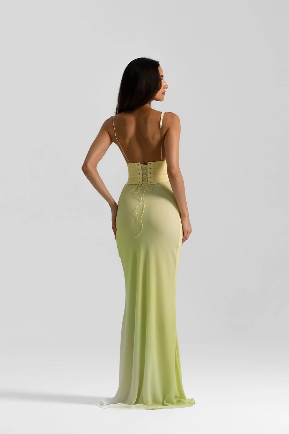 Natalie Rolt Hallie Gown - Citrus - Dress Hire AU Natalie Rolt Hallie Gown - Citrus - Dress Hire AU